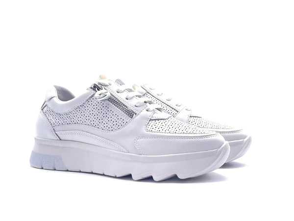 Stonefly Sneakers donna SPOCK 45 in pelle bianca