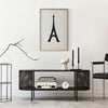 Poster - Eiffel Tower Simple Black-and-White Graphic