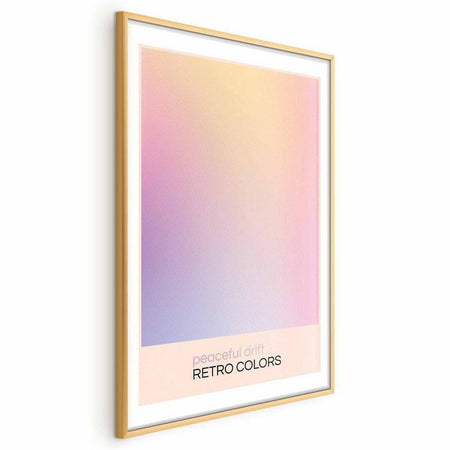 Poster - Peaceful Drift - Delicate Pastel Shades Creating a Harmonious Whole