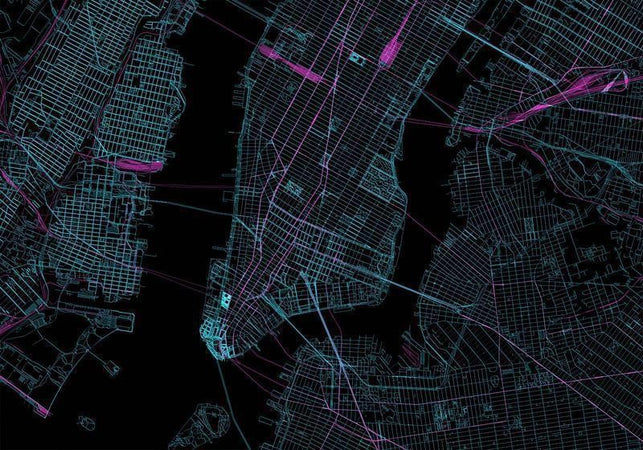 Carta da Parati Manhattan Blu