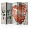 Paravento Love is all you need II [Room Dividers]