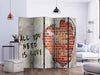 Paravento Love is all you need II [Room Dividers]