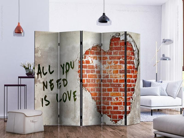 Paravento Love is all you need II [Room Dividers]