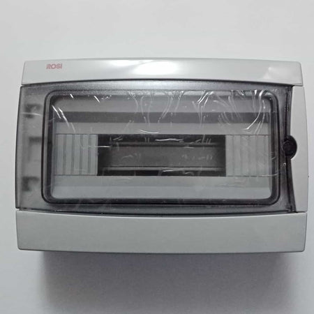 Centralino stagno cassetta da parete con sportello capienza 12 moduli IP65