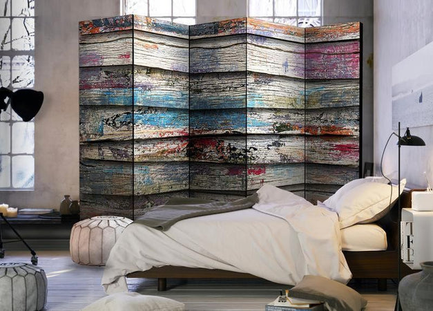 Paravento Colourful Wood II [divisori da interno]