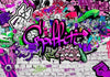 Fotomurale Purple Graffiti