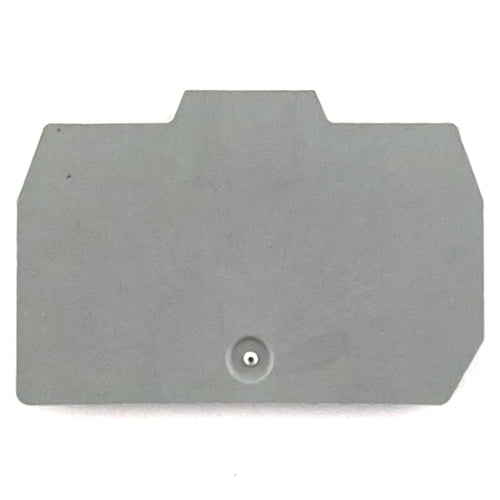 Piastrina terminale per morsetto 2,5 mmq grigia Cabur