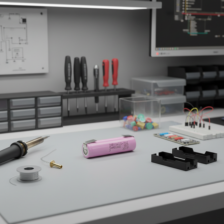 1 Batteria 18650 Samsung INR-35E 3500mAh 3,7V Ricaricabile Lamella Saldare Litio Pacco batteria ricambio