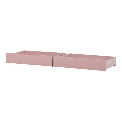 Set cassettiera Hoppekids per letti 70x190 cm e 90x200 cm - Rosa Pale