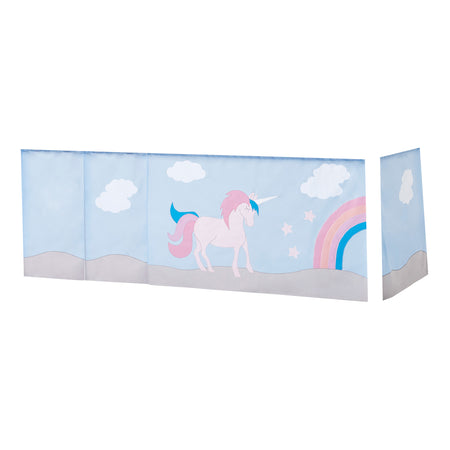 Hoppekids Tenda Unicorno per letto semialto e a castello 90x200 cm