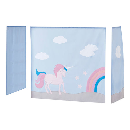 Tenda Hoppekids Unicorno per letto semialto 70x160 cm