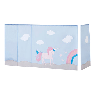 Tenda Hoppekids Unicorno per letto semialto 90x200 cm