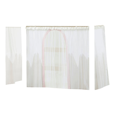 Hoppekids Winter Wonderland - con tulle - tenda per letto semi-alto 70x160 cm