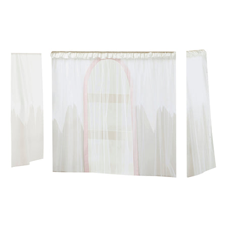 Hoppekids Winter Wonderland - con tulle - tenda per letto semi-alto 70x160 cm