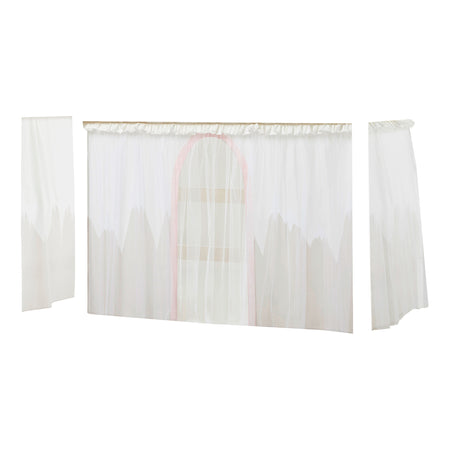 Hoppekids Winter Wonderland - con tulle - tenda per letto semi-alto 90x200 cm