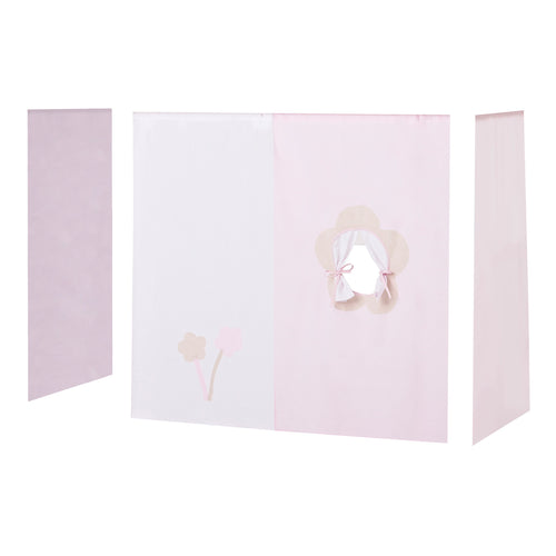 Tenda Hoppekids Fairytale Flower per letto semialto 70x160 cm