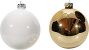 36 palline per albero di Natale in vetro Oro e Bianco da Ø 5 cm, pendaglio tinta unita Casa e cucina/Decorazioni per interni/Addobbi e decorazioni per ricorrenze/Decorazioni natalizie/Addobbi e decorazioni/Palle e palline MagiediNatale.it - Altamura, Commerciovirtuoso.it