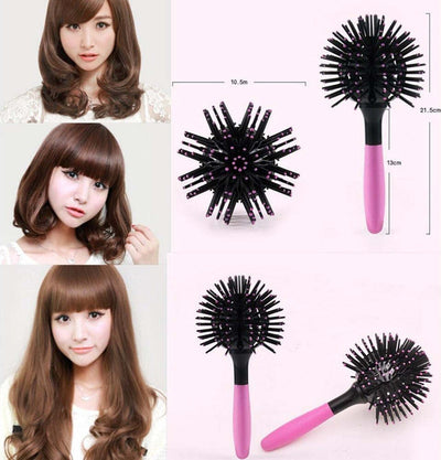360 Gradi Spazzola 3d Sfera Volume Capelli Pettine Ricci Piega Accessori Bellezza/Cura dei capelli/Strumenti per lo styling/Modellatori ad aria calda Trade Shop italia - Napoli, Commerciovirtuoso.it