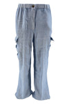 Kiltie Pantaloni Azzurro da donna