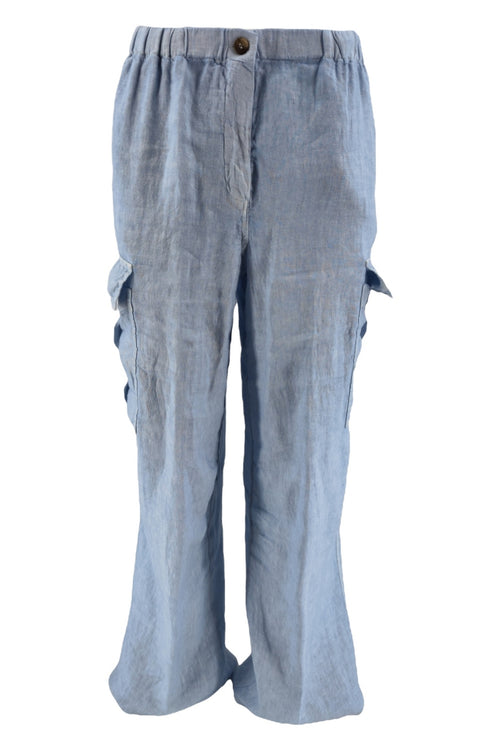 Kiltie Pantaloni Azzurro da donna