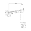iiyama DS1001C-B1 Supporti a parete per TV 76,2 cm [30] Scrivania Nero (DS1001C-B1 - Single Screen Desk Top Mounting Arm)