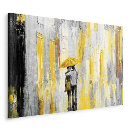 Quadro Umbrella in Love (1 Part) Wide Yellow