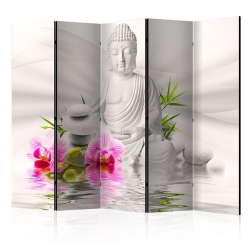 Paravento Buddha and Orchids II [divisori da interno]