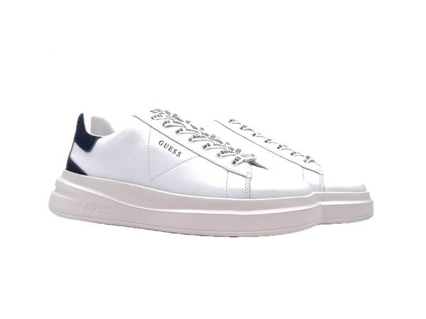 GUESS Sneaker Uomo white black con stringhe logate