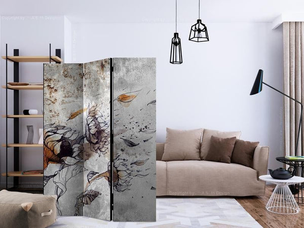 Paravento Recall sunflowers [Room Dividers]