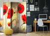 Paravento Golden Field of Poppies [divisori da interno]