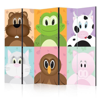 Paravento Cheerful animals II [Room Dividers]