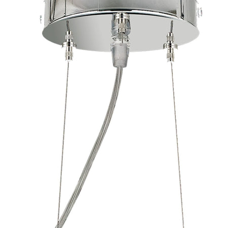 Lampadario Sospensione Decoro Glitterato Vetro Interno Moderno E27