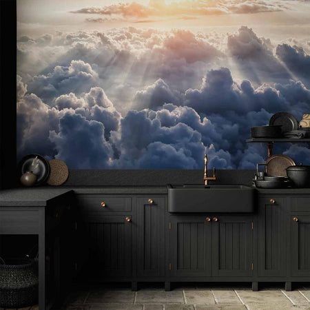 Carta da Parati Moderna Camminata tra le Nuvole