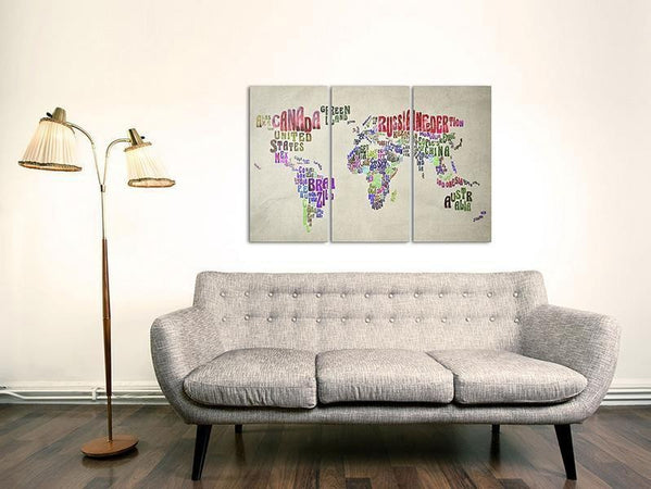 Quadri di sughero Colorful Countries [Cork Map]