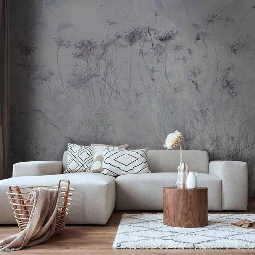 Carta da Parati Estate Indiana Grigia