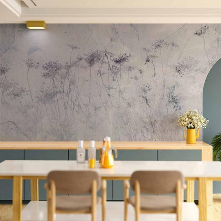 Carta da Parati Estate Indiana Grigia