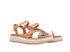ALVIERO MARTINI 1 CLASSE Sandali donna con fasce incrociate White e Beige geo