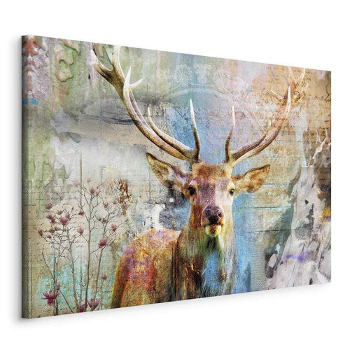 Quadro Deer on Wood