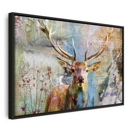 Quadro Deer on Wood