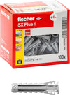 Fischer SX Plus 6mm tassello in nylon con espansione a 4 settori - 100pz