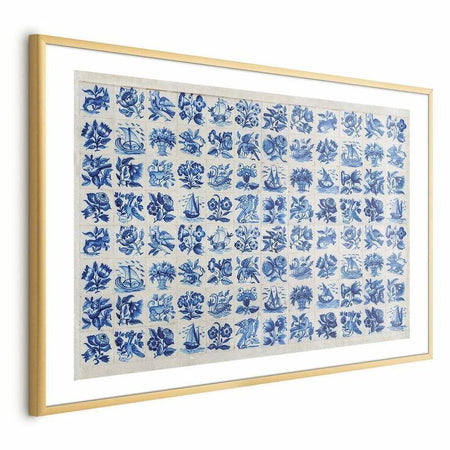 Poster - Azulejos Tiles - traditional Portuguese ceramic tiles