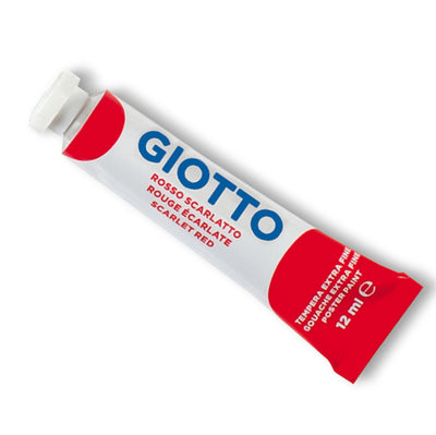 Tempera Giotto Tubo 4 (12Ml Rosso Scarlatto 08