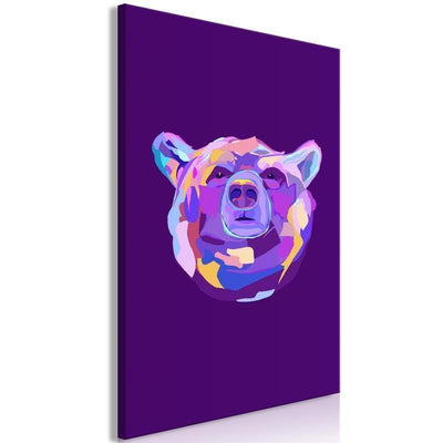 Quadro Colourful Bear (1 Part) Vertical