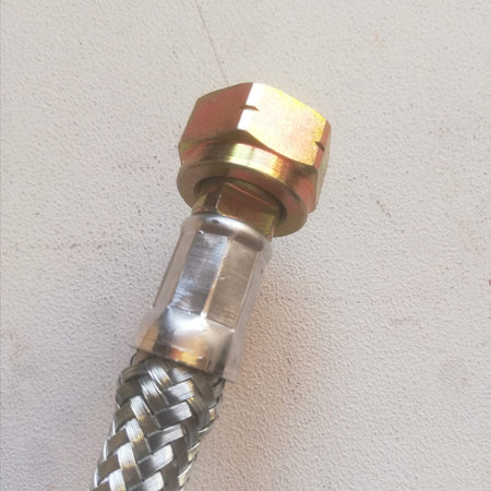 Flessibile gas da 1/2" x 70cm per bombola attacco femmina femmina - 2 guarnizioni incluse