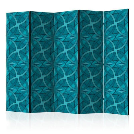 Paravento Geometric Turquoise II [divisori da interno]