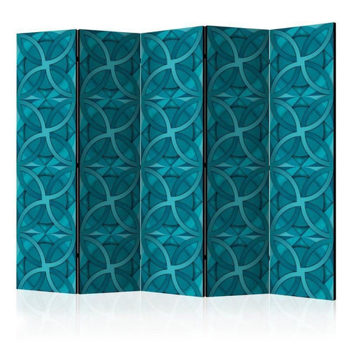 Paravento Geometric Turquoise II [divisori da interno]