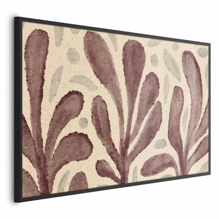 Poster - Leaves and Spots - large trembling shapes inspired by Matisse