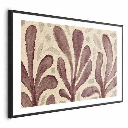 Poster - Leaves and Spots - large trembling shapes inspired by Matisse