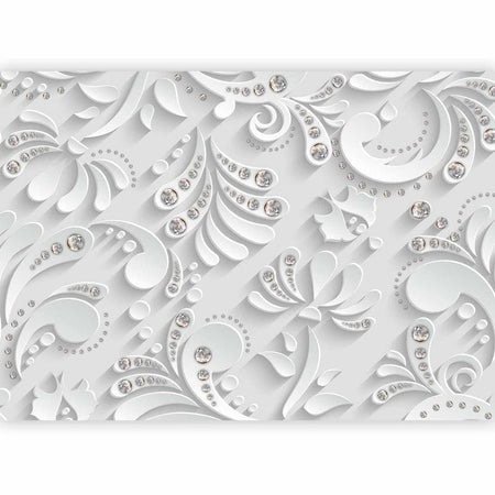 Fotomurale Flowers with Crystals