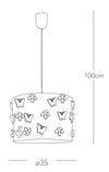 Lampadario Sospensione Circolare Acciao Intaglio Fiori Farfalle Moderno E27